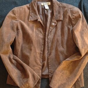 Alfani Women's Tan Suede Jacket